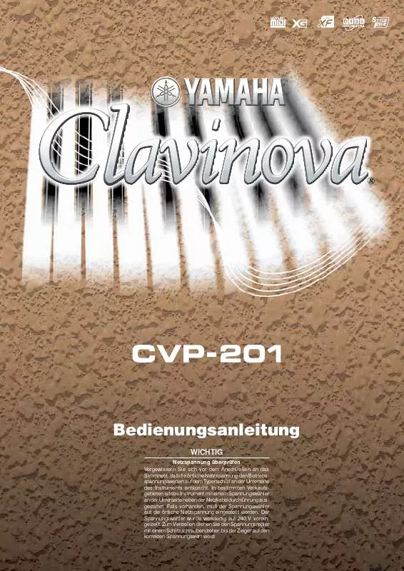 Mode d'emploi YAMAHA CVP-201