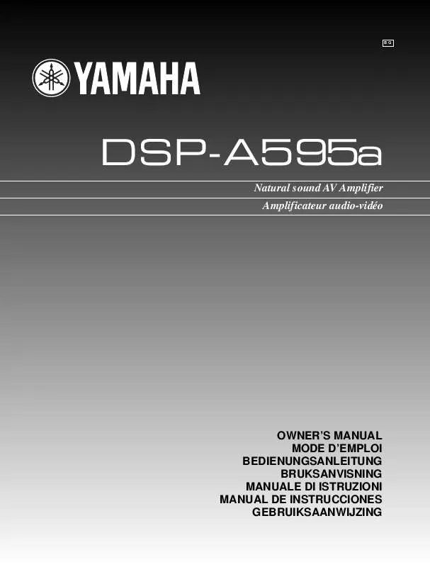Mode d'emploi YAMAHA DSP-A595A