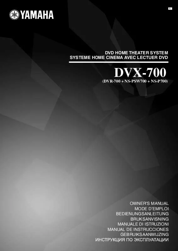Mode d'emploi YAMAHA DVX-700
