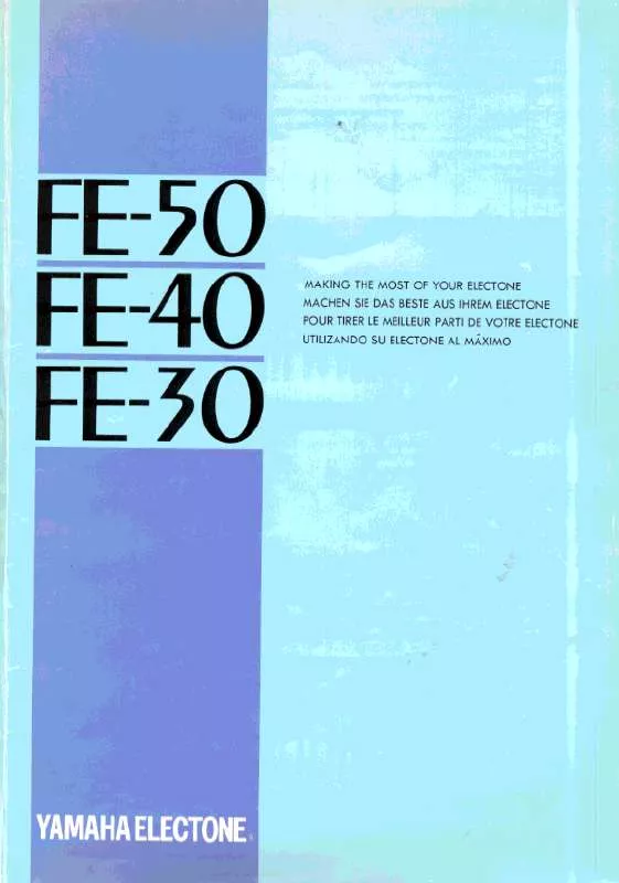 Mode d'emploi YAMAHA FE-50-FE-40-FE-30