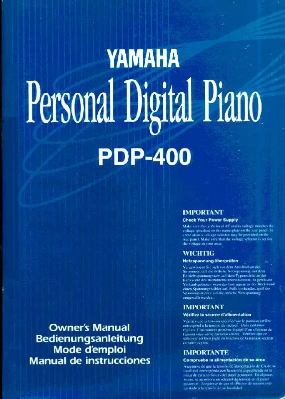 Mode d'emploi YAMAHA PDP-400