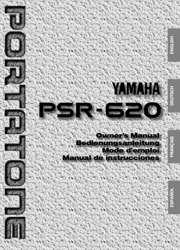Mode d'emploi YAMAHA PSR-620