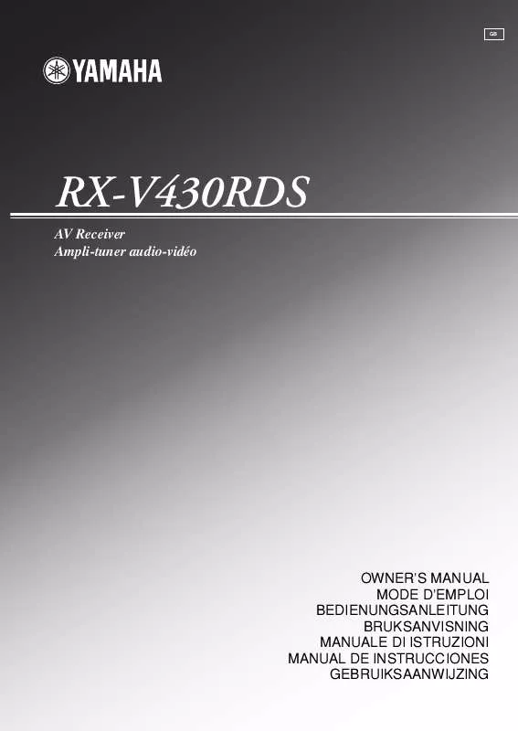 Mode d'emploi YAMAHA RX-V430RDS