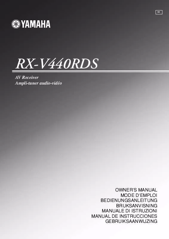 Mode d'emploi YAMAHA RX-V440RDS