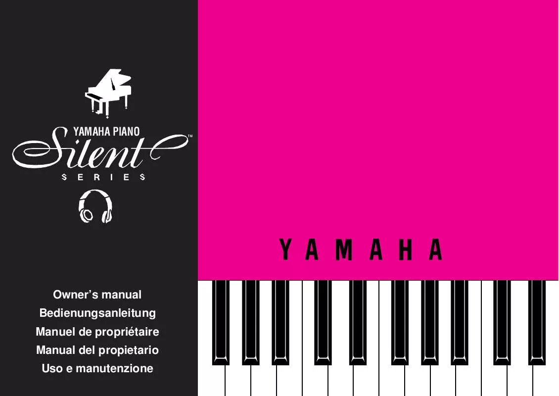 Mode d'emploi YAMAHA SILENT PIANO GRAND
