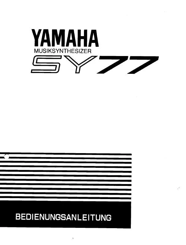 Mode d'emploi YAMAHA SY77