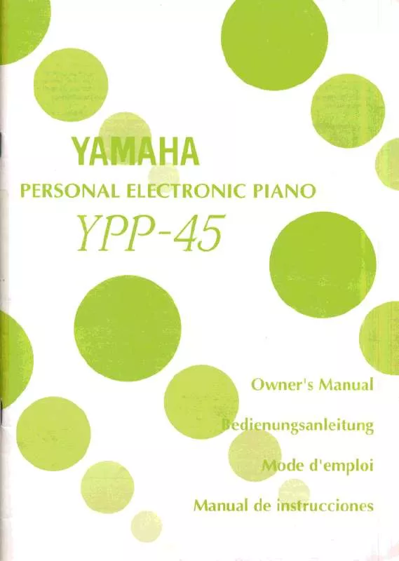 Mode d'emploi YAMAHA YPP-45