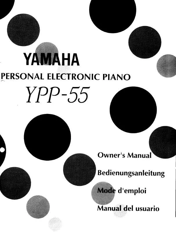 Mode d'emploi YAMAHA YPP-55