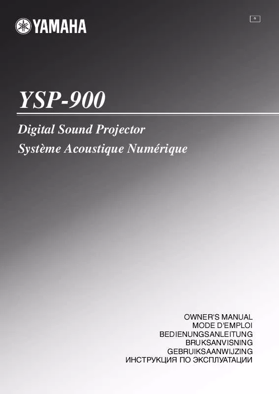 Mode d'emploi YAMAHA YSP-900