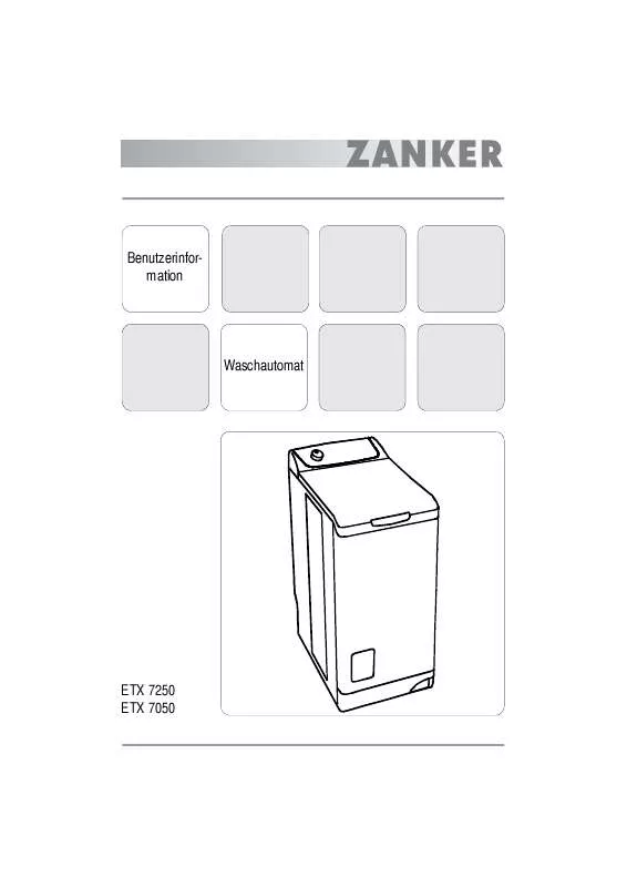 Mode d'emploi ZANKER ETX7250