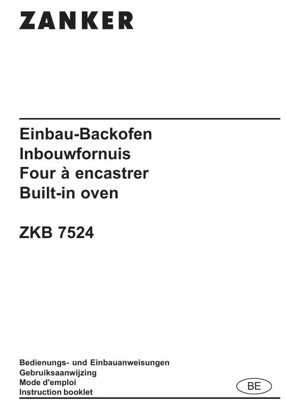 Mode d'emploi ZANKER ZKB7524X