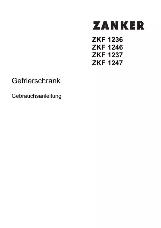 Mode d'emploi ZANKER ZKF1247