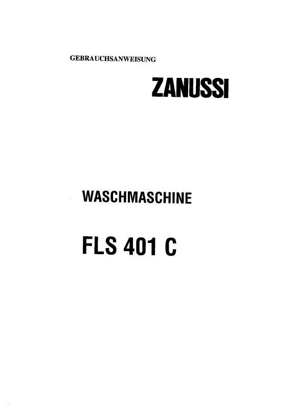 Mode d'emploi ZANUSSI FLS401C