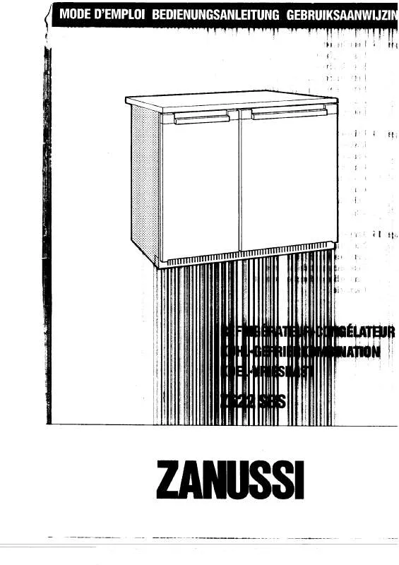 Mode d'emploi ZANUSSI Z622SBS