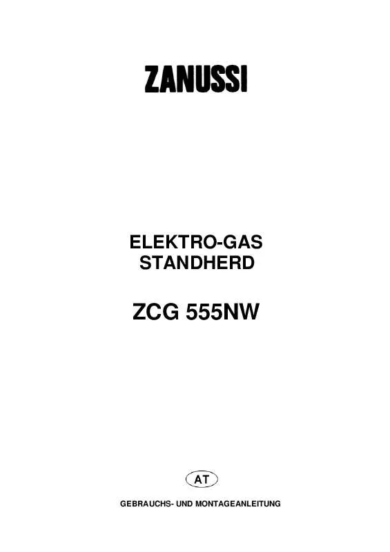 Mode d'emploi ZANUSSI ZCG555NW