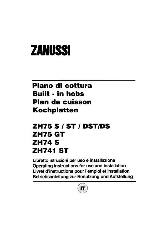 Mode d'emploi ZANUSSI ZH741ST