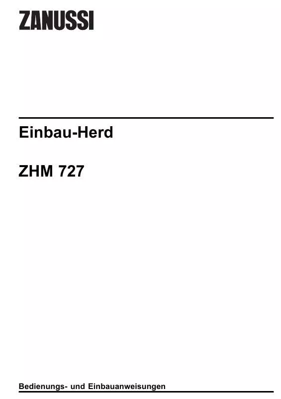 Mode d'emploi ZANUSSI ZHM727B