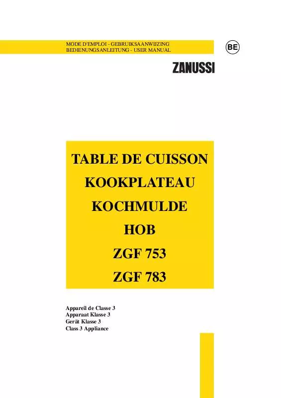 Mode d'emploi ZANUSSI ZI7165
