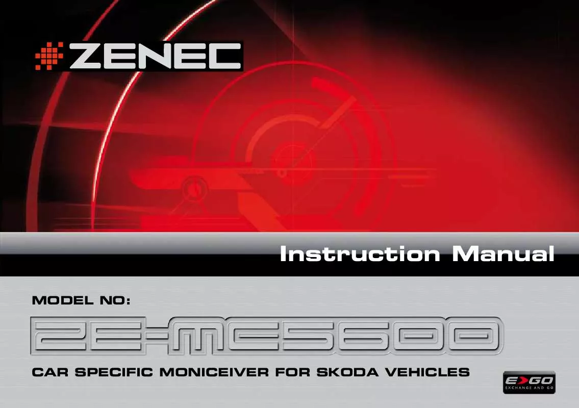 Mode d'emploi ZENEC ZE-MC5600