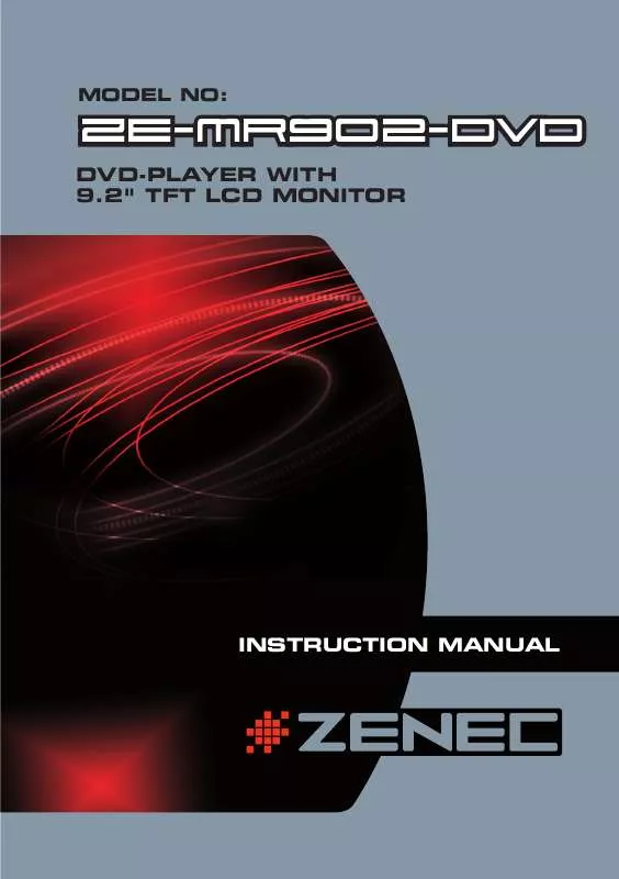 Mode d'emploi ZENEC ZE-MR902-DVD