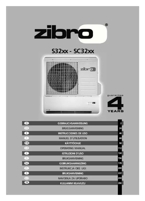 Mode d'emploi ZIBRO S3248