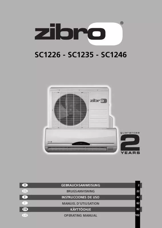 Mode d'emploi ZIBRO SC1235