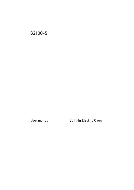 Mode d'emploi AEG-ELECTROLUX B2100-5-M UK R08