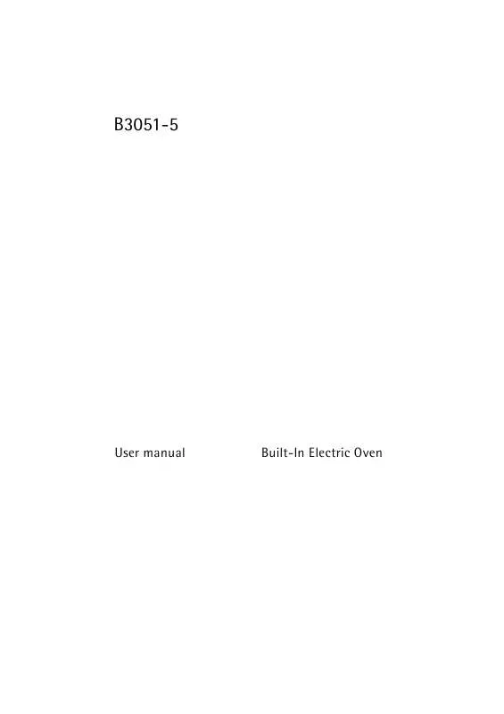Mode d'emploi AEG-ELECTROLUX B3051-5-M IT R08