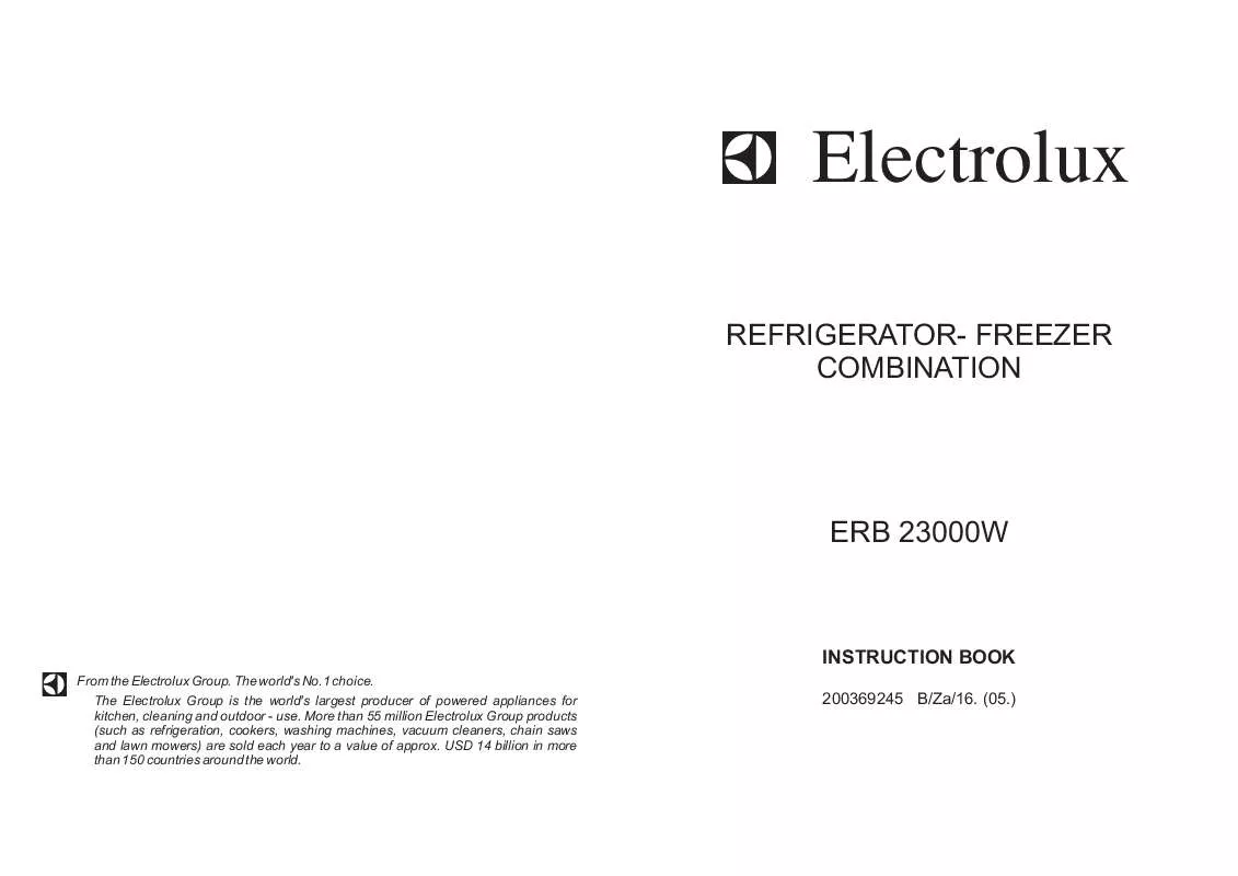Mode d'emploi AEG-ELECTROLUX ERB23000W