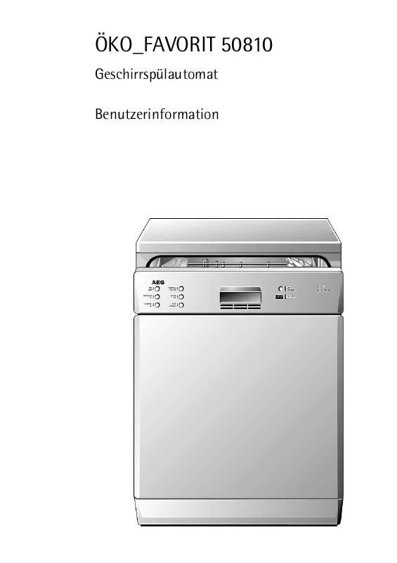 Mode d'emploi AEG-ELECTROLUX FAV40809