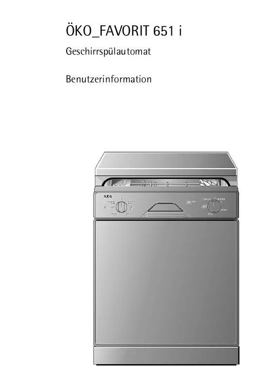 Mode d'emploi AEG-ELECTROLUX FAV651I-W