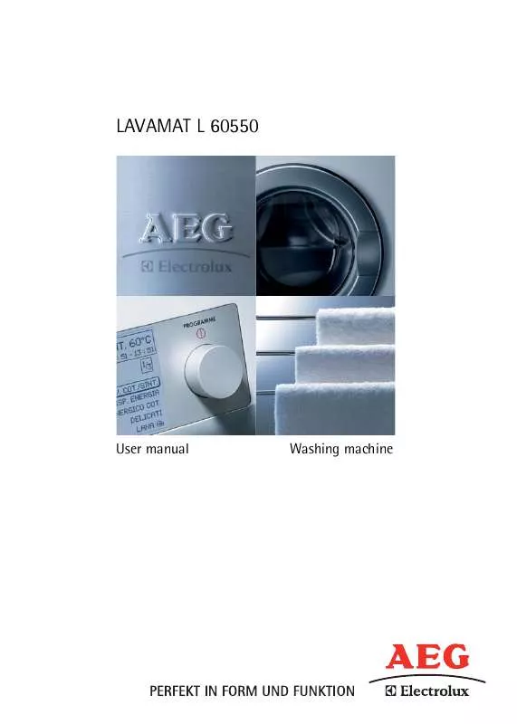 Mode d'emploi AEG-ELECTROLUX L60550
