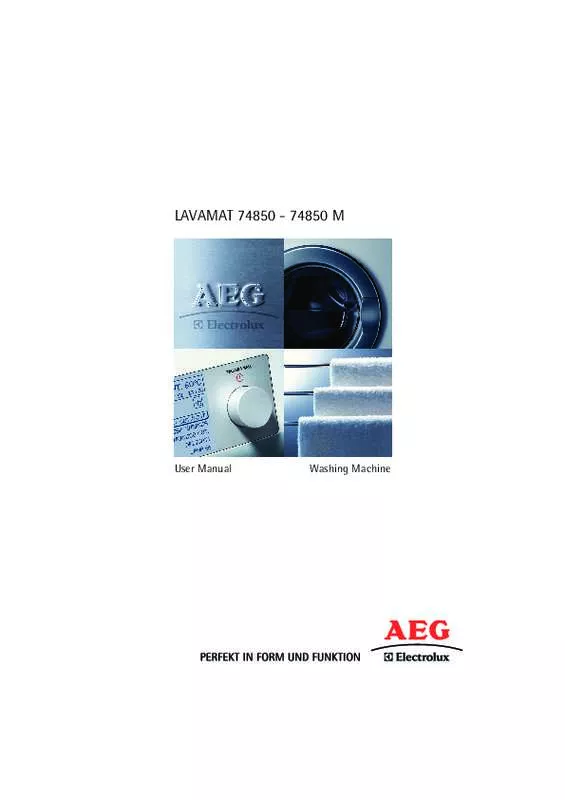 Mode d'emploi AEG-ELECTROLUX L74850M