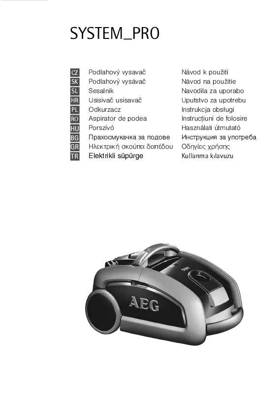 Mode d'emploi AEG-ELECTROLUX SYSTEM PRO P5E