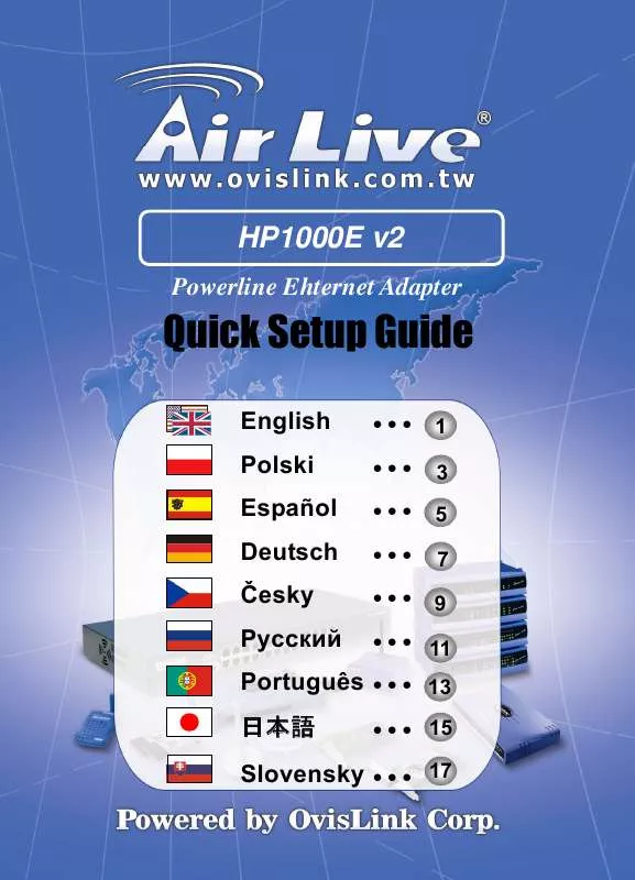 Mode d'emploi AIRLIVE HP-1000E