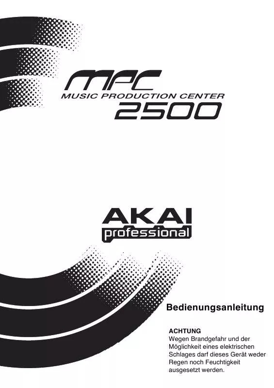 Mode d'emploi AKAI MPC2500