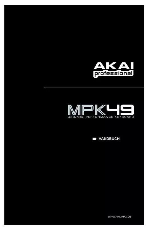 Mode d'emploi AKAI MPK49
