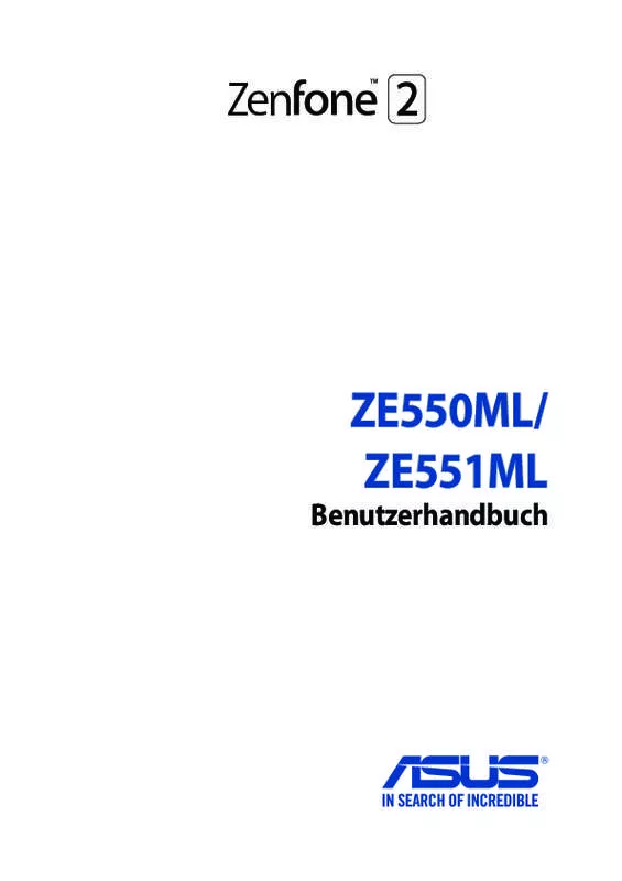 Mode d'emploi ASUS ZENFONE 2 ZE551ML