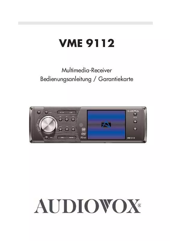 Mode d'emploi AUDIOVOX VME 9112