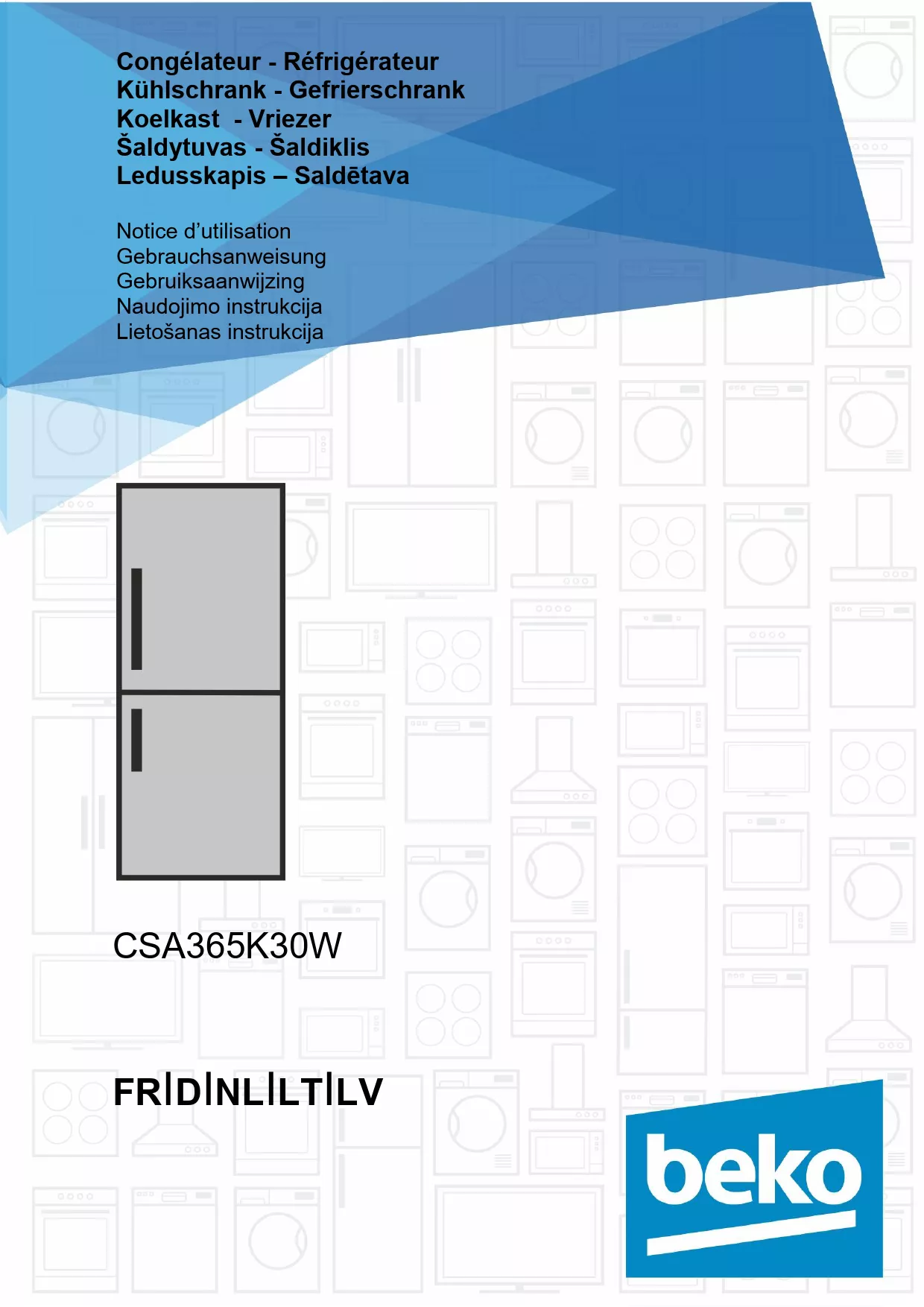 Mode d'emploi BEKO CSA365K30W