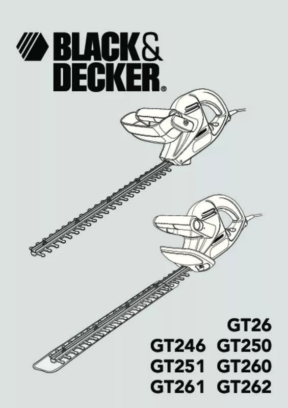 Mode d'emploi BLACK & DECKER GT 250