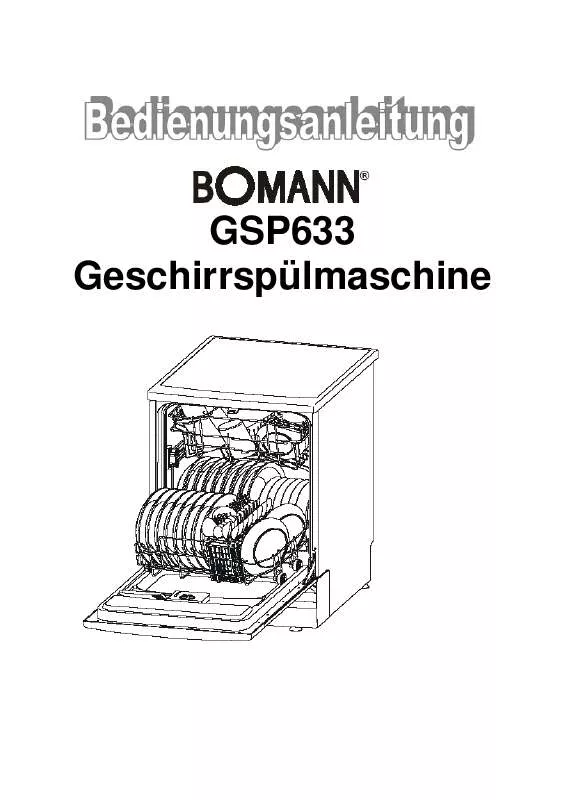 Mode d'emploi BOMANN GSP633