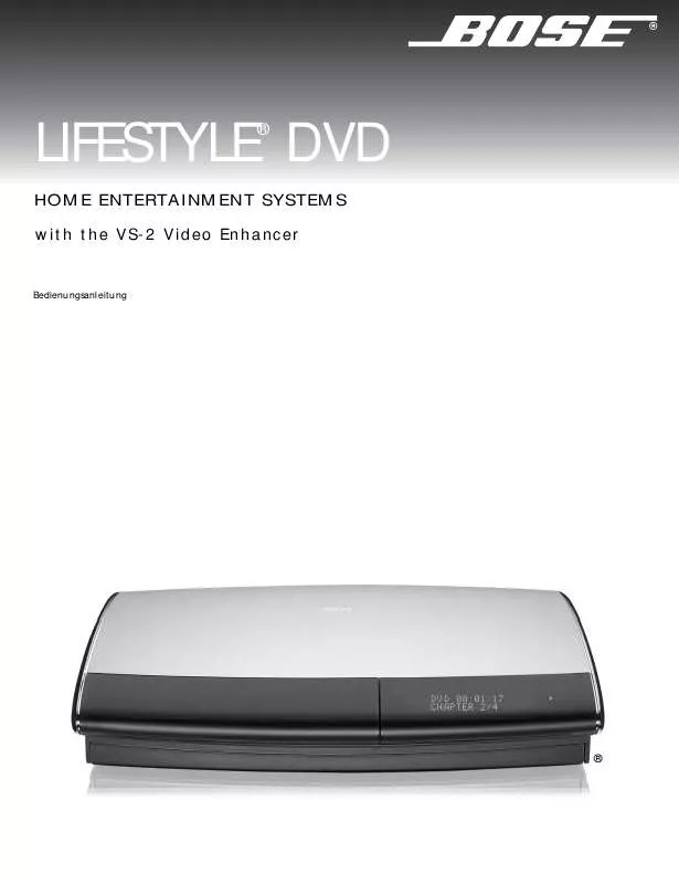 Mode d'emploi BOSE LIFESTYLE 48 DVD HOME ENTERTAINMENT SYSTEM