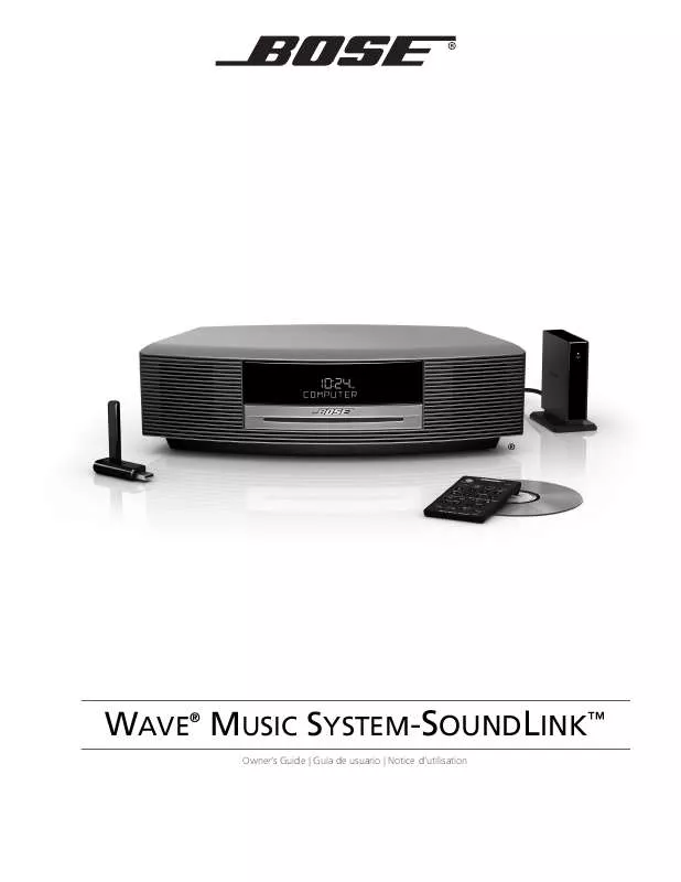 Mode d'emploi BOSE WAVE MUSIC SYSTEM-SOUNDLINK