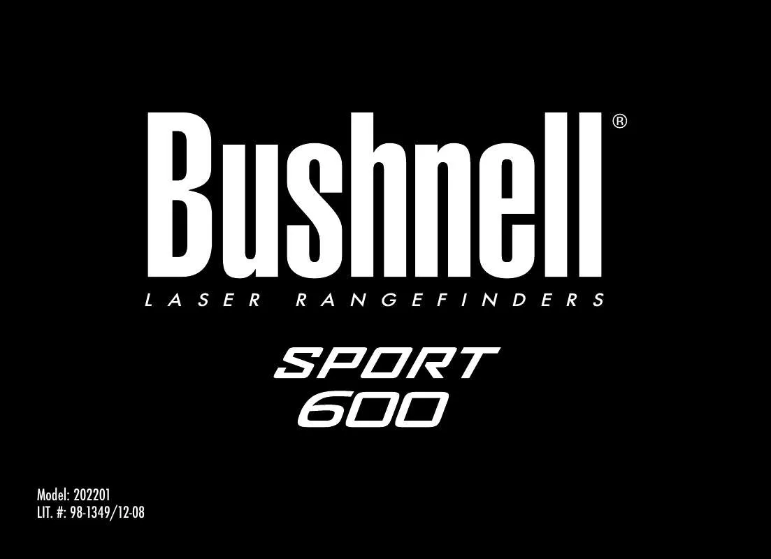 Mode d'emploi BUSHNELL SPORT 600