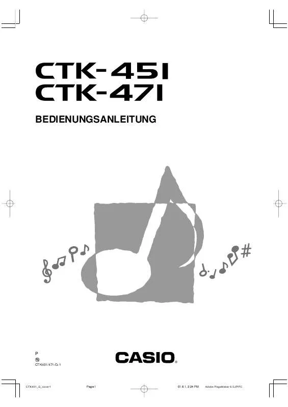 Mode d'emploi CASIO CTK-451