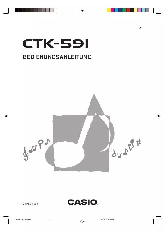 Mode d'emploi CASIO CTK-591