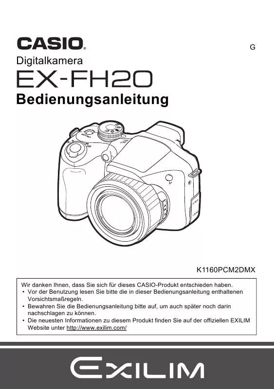Mode d'emploi CASIO EXILIM EX-FH20