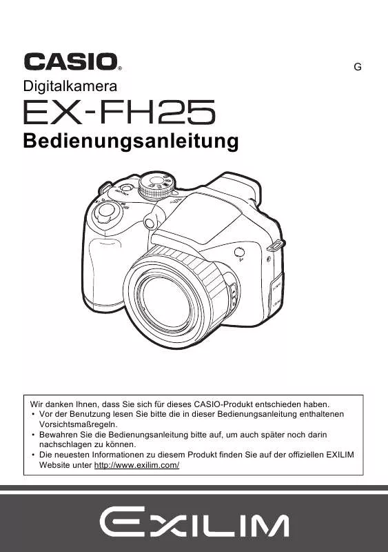Mode d'emploi CASIO EXILIM EX-FH25