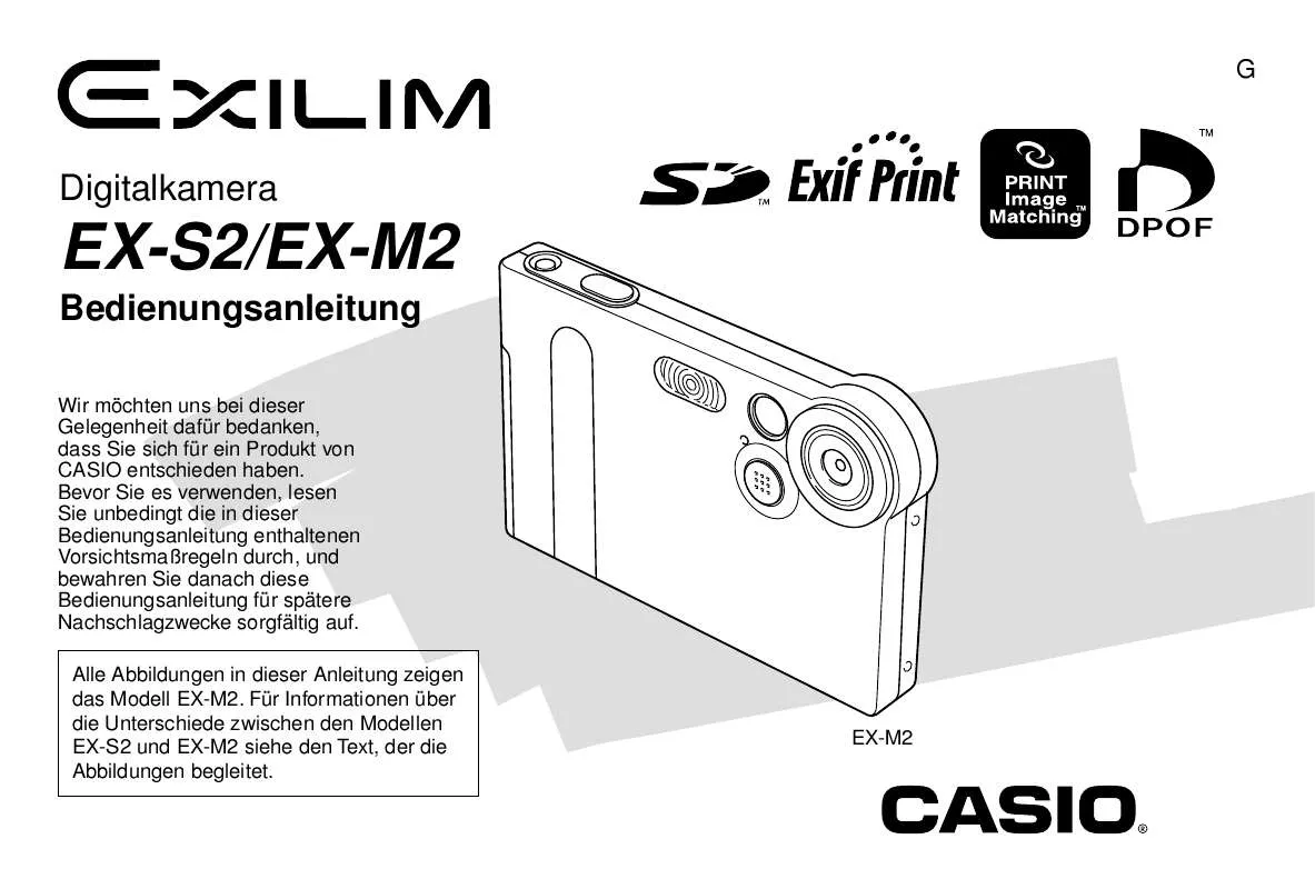 Mode d'emploi CASIO EXILIM EX-M2